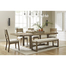 Signature Design by Ashley Cabalynn D974-00 Large Upholstered Dining Room Bench IMAGE 9