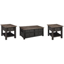 Signature Design by Ashley Tyler Creek T736T2 Coffee Table and 2 End Tables IMAGE 1