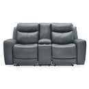 Signature Design by Ashley Mindanao U5950418 Power Reclining Loveseat with Console and Adjustable Headrest IMAGE 3