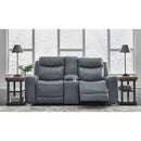 Signature Design by Ashley Mindanao U5950418 Power Reclining Loveseat with Console and Adjustable Headrest IMAGE 7