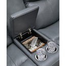 Signature Design by Ashley Mindanao U5950418 Power Reclining Loveseat with Console and Adjustable Headrest IMAGE 8