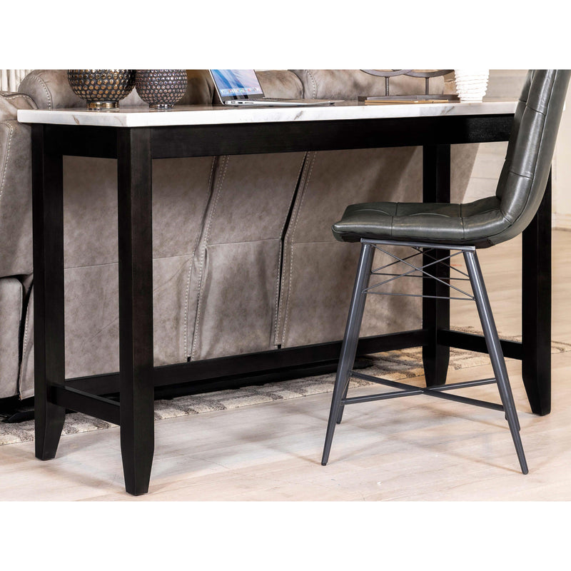 Coaster Furniture Toby 115528 60-inch Marble Counter Dining Table - Rustic Espresso IMAGE 6