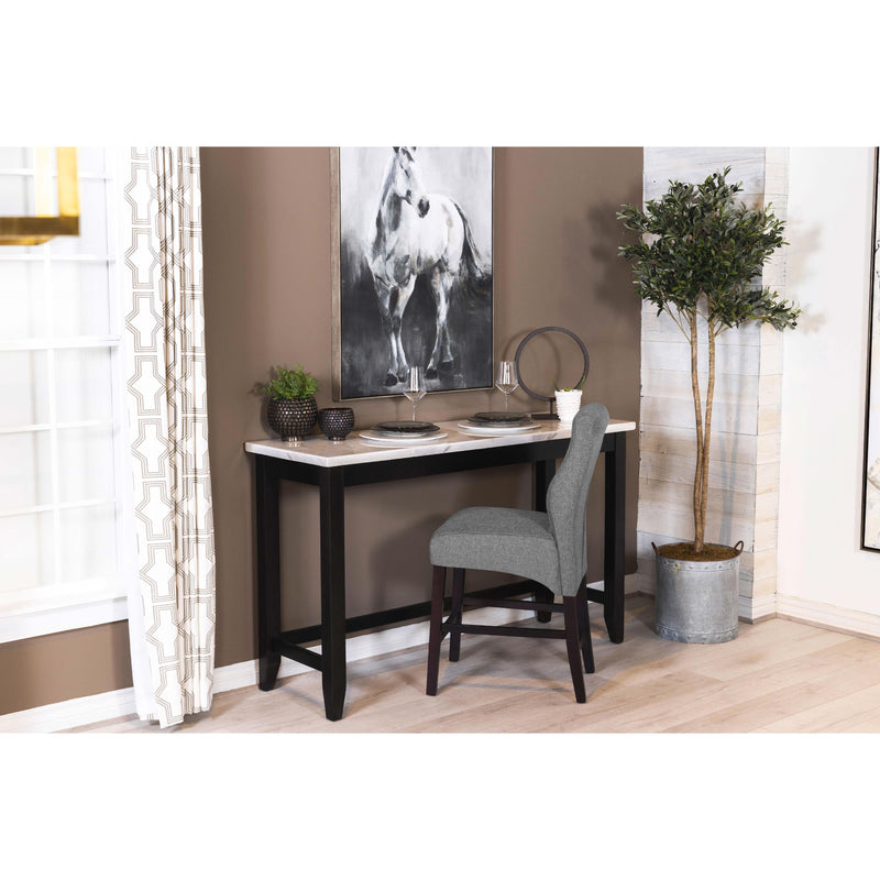 Coaster Furniture Toby 115528 60-inch Marble Counter Dining Table - Rustic Espresso IMAGE 7
