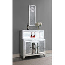 Coaster Furniture Yvaine 115585 2-door Mirrored Acrylic Home Bar Wine Cabinet - Silver IMAGE 2