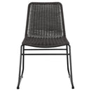 Coaster Furniture Dacy 192032 Faux Rattan Metal Dining Side Chair - Brown IMAGE 2