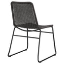Coaster Furniture Dacy 192032 Faux Rattan Metal Dining Side Chair - Brown IMAGE 6