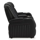 Signature Design by Ashley Caveman Den 9070318 Power Reclining Loveseat with Console and Adjustable Headrest IMAGE 4