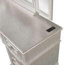 Coaster Furniture Evangeline 223397 4-Drawer Vanity Desk Makeup Table - Silver Oak IMAGE 8