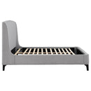 Coaster Furniture Mosby 306021KE Upholstered Eastern King Wingback Bed - Grey IMAGE 9