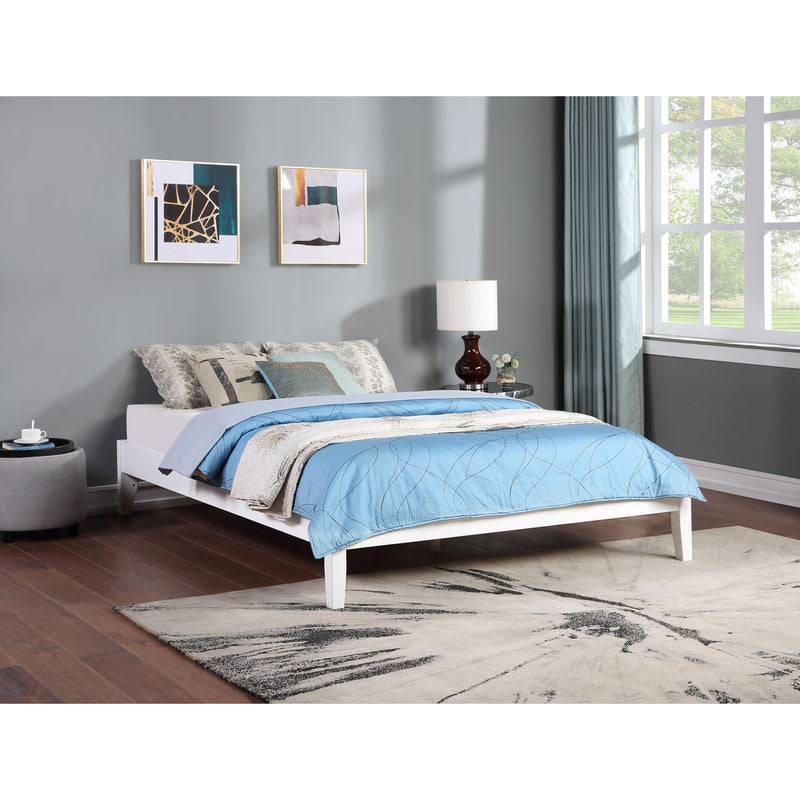Coaster Furniture Hounslow 306128KW California King Universal Platform Bed - White IMAGE 2