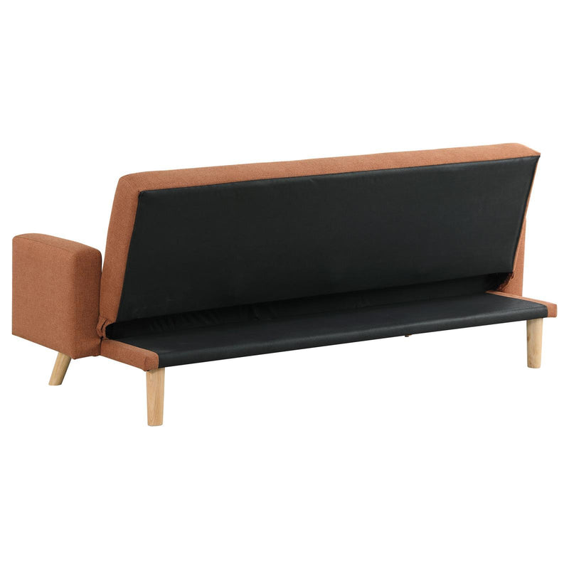 Coaster Furniture Kourtney 360126 Upholstered Tufted Convertible Sofa Bed - Terracotta IMAGE 7