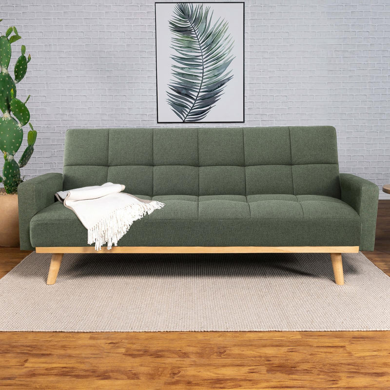 Coaster Furniture Kourtney 360127 Upholstered Tufted Convertible Sofa Bed - Sage Green IMAGE 2