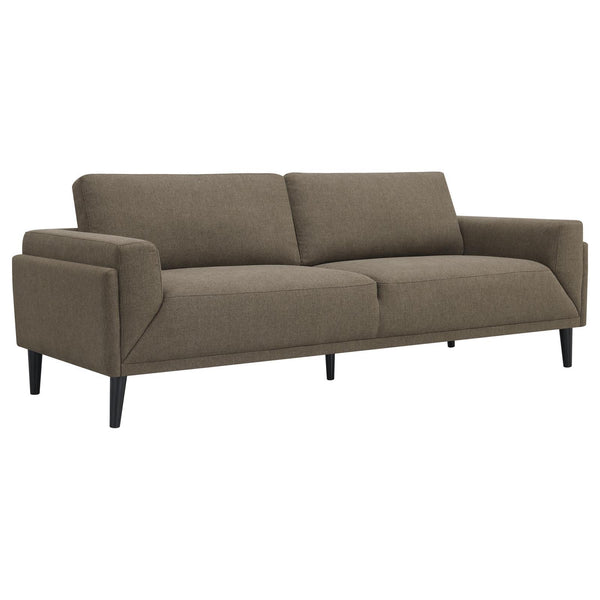 Coaster Furniture Rilynn 509521 Upholstered Track Arm Sofa - Brown IMAGE 1