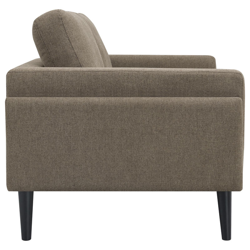 Coaster Furniture Rilynn 509522 Upholstered Track Arm Loveseat - Brown IMAGE 8