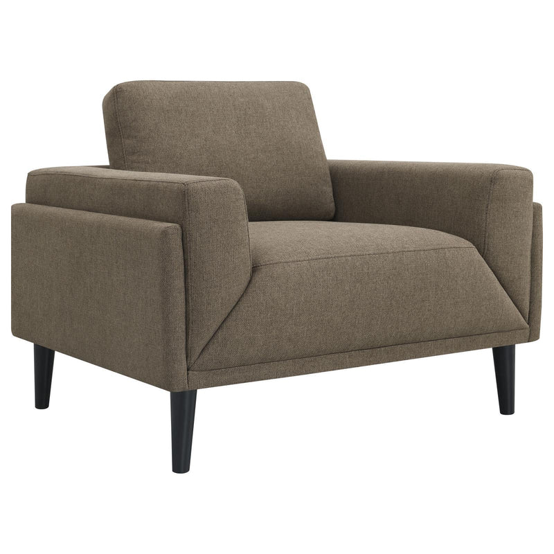 Coaster Furniture Rilynn 509523 Upholstered Track Arm Accent Chair - Brown IMAGE 1