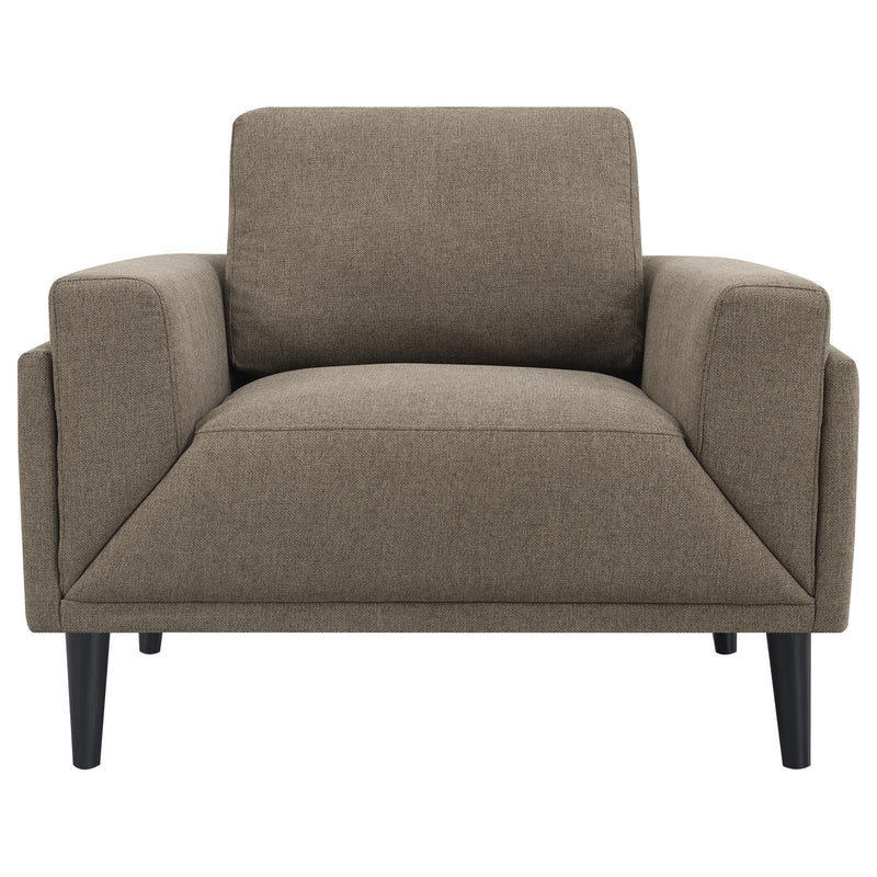 Coaster Furniture Rilynn 509523 Upholstered Track Arm Accent Chair - Brown IMAGE 3