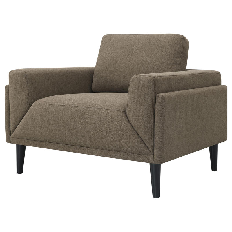 Coaster Furniture Rilynn 509523 Upholstered Track Arm Accent Chair - Brown IMAGE 4