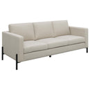Coaster Furniture Tilly 509901 Upholstered Track Arm Sofa - Oatmeal IMAGE 1