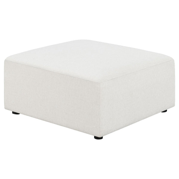 Coaster Furniture Freddie 551643 Square Upholstered Ottoman - Pearl IMAGE 1