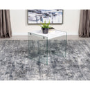 Coaster Furniture Opal 704147 Square Glass Frame Side End Table - White High Gloss IMAGE 9