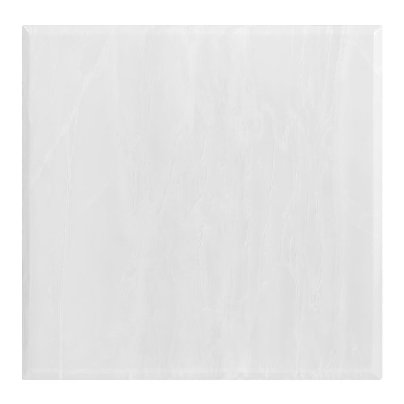 Coaster Furniture Kerwin 708537 Square Stone Top End Table - White and Chrome IMAGE 5