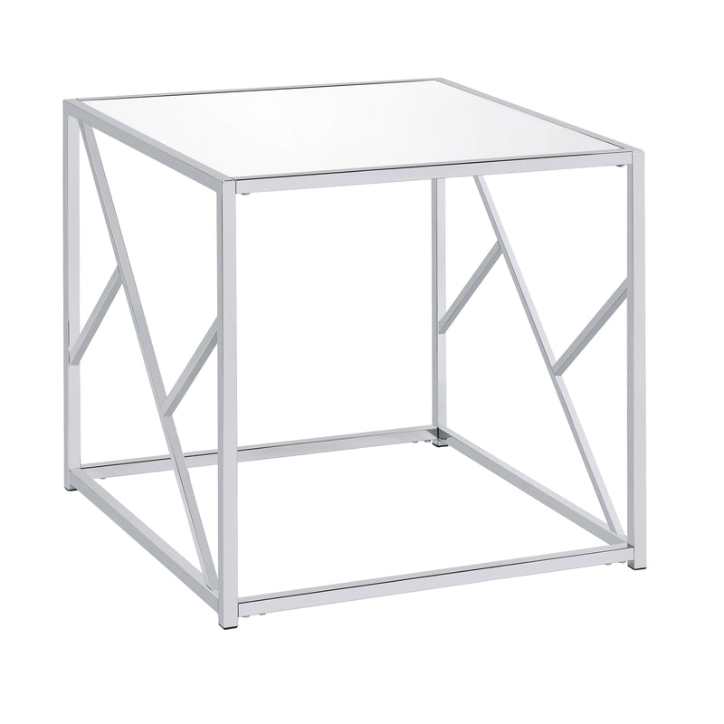 Coaster Furniture Provins 720794 3-piece Coffee and End Table Set - Mirror and Chrome IMAGE 3