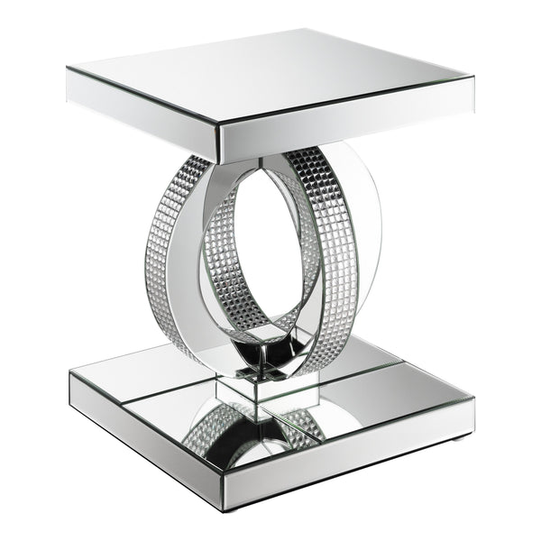 Coaster Furniture Breena 753277 Rectangular Mirrored Acrylic End Table - Silver IMAGE 1