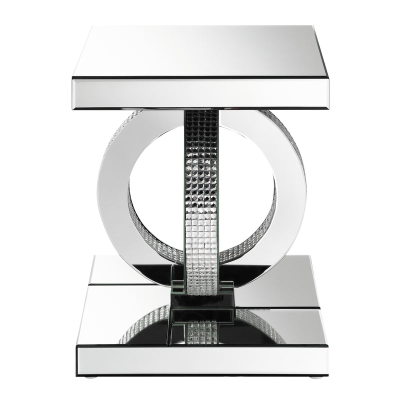 Coaster Furniture Breena 753277 Rectangular Mirrored Acrylic End Table - Silver IMAGE 3