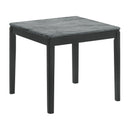 Coaster Furniture Mozzi 753517 Square Faux Marble Side End Table - Grey and Black IMAGE 1