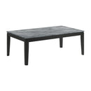 Coaster Furniture Mozzi 753518 Rectangular Faux Marble Coffee Table - Grey and Black IMAGE 1