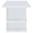  Coaster Furniture Alice 801455 71-inch 4-shelf Engineered Wood Writing Desk - White IMAGE 7