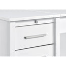  Coaster Furniture Dylan 801573 60-inch 4-Drawer Lift Top Office Desk - White High Gloss IMAGE 13