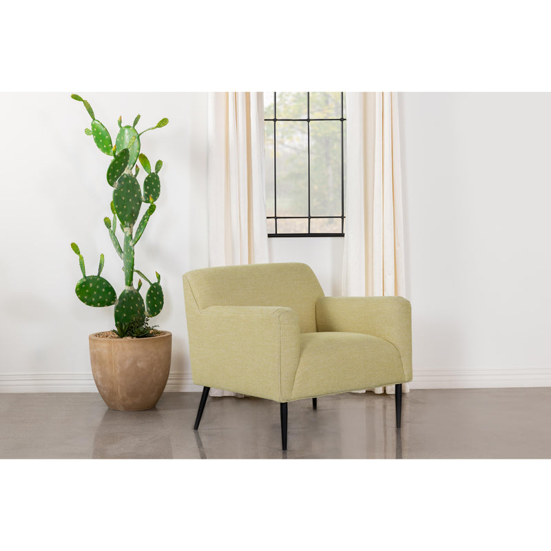 Coaster Furniture Darlene 905639 Upholstered English Arm Accent Chair - Lemon IMAGE 2