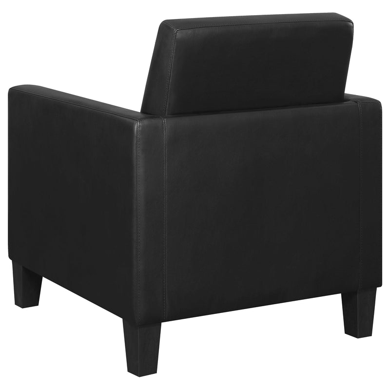 Coaster Furniture Julio 909478 Upholstered Track Arm Accent Chair - Black IMAGE 5