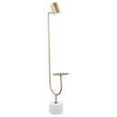 Coaster Furniture Jodie 923309 55-inch Adjustable Floor Lamp Side Table - Antique Brass IMAGE 4