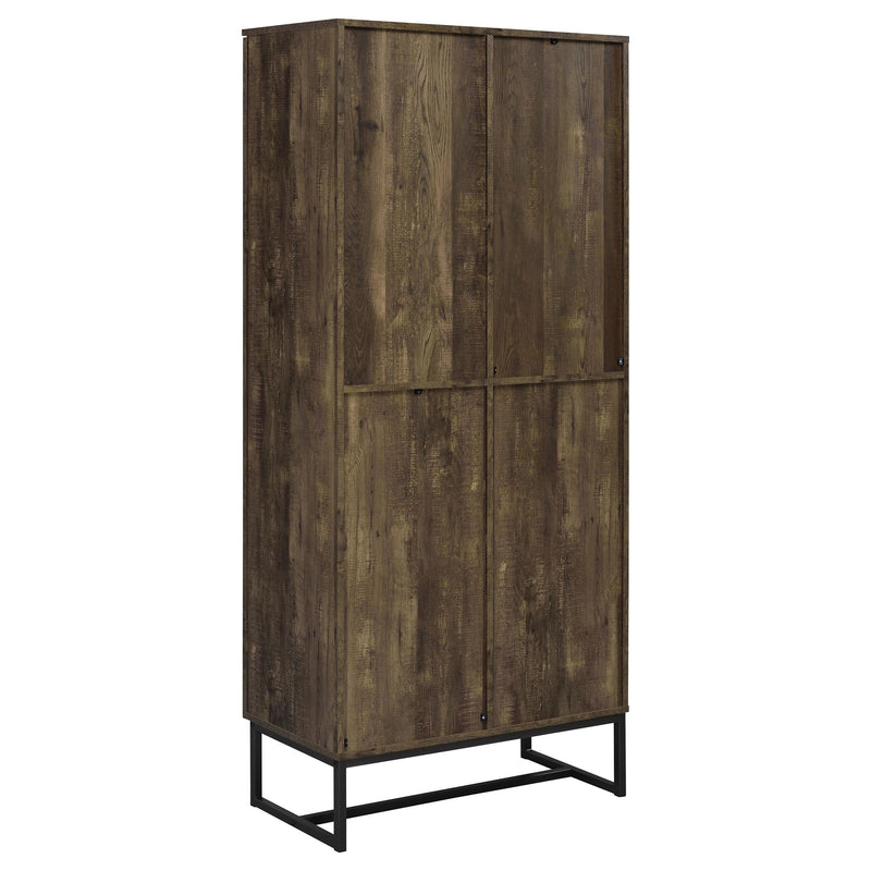 Coaster Furniture Carolyn 959640 2-door Engineered Wood Accent Cabinet - Rustic Oak IMAGE 6