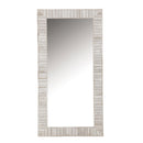 Coaster Furniture Pino 963488 34 x 68 Inch Wood Framed Floor Mirror - White IMAGE 1