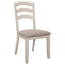Coaster Furniture Ronnie 108052 Wood Dining Side Chair - Rustic Cream IMAGE 1