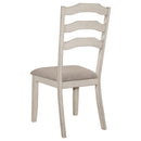 Coaster Furniture Ronnie 108052 Wood Dining Side Chair - Rustic Cream IMAGE 6