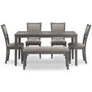 Signature Design by Ashley Wrenning D425-325 Dining Room Table Set IMAGE 2