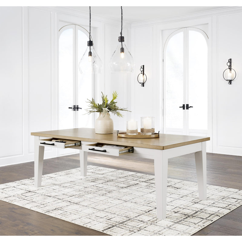 Signature Design by Ashley Ashbryn D844-25 Rectangular Dining Room Table IMAGE 6