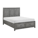 Homelegance Garretson 1450-1* Queen Platform Bed with Footboard Storage IMAGE 3