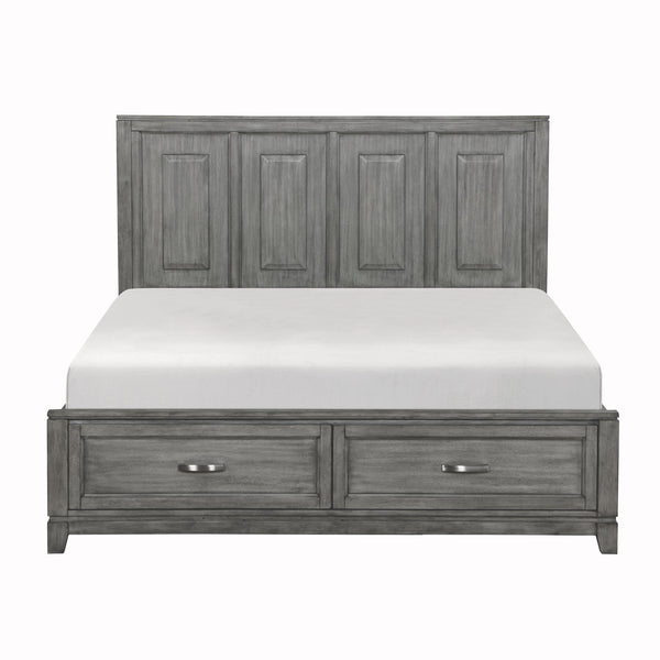 Homelegance Garretson 1450K-1EK* Eastern King Platform Bed with Footboard Storage IMAGE 1