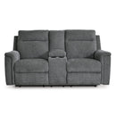 Signature Design by Ashley Barnsana 3320296 Double Reclining Power Loveseat with Console IMAGE 3