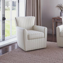 Jofran Bakley Swivel Fabric Accent Chair BLAKELY-SW-BEIGE IMAGE 6