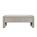Jofran Braun Storage Bench BRAUN-BN-GRY IMAGE 2
