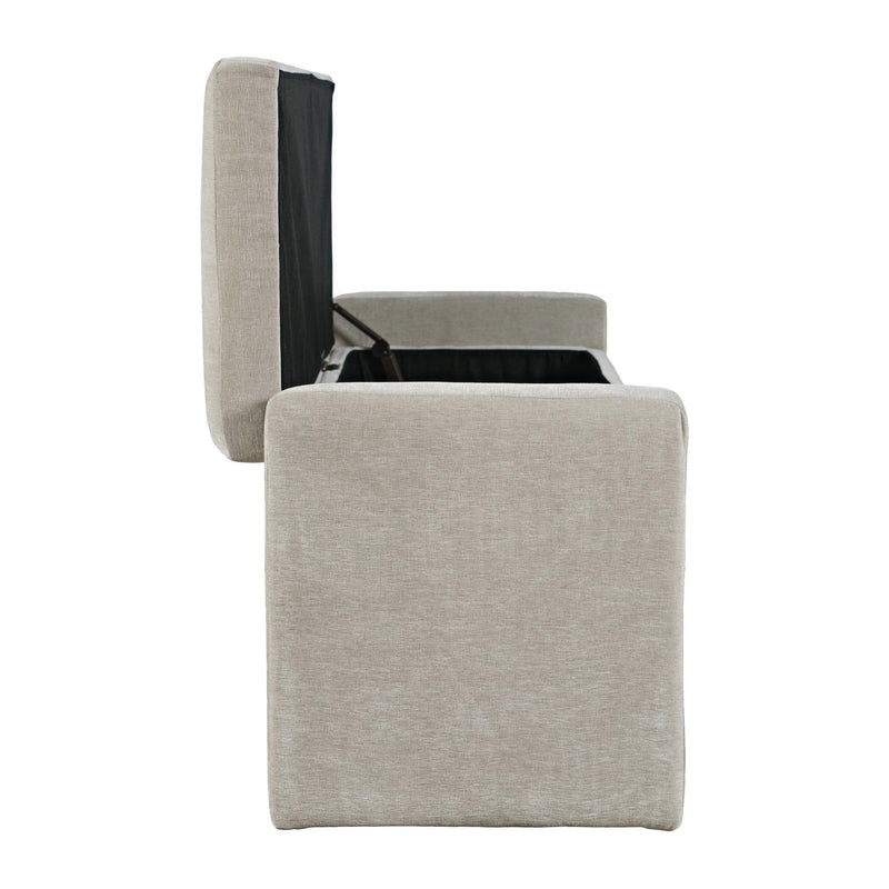 Jofran Braun Storage Bench BRAUN-BN-GRY IMAGE 5