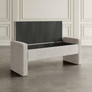 Jofran Braun Storage Bench BRAUN-BN-GRY IMAGE 8