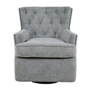 Jofran Bryson Swivel Fabric Accent Chair BRYSON-SW-ASH IMAGE 2
