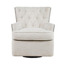 Jofran Bryson Swivel Fabric Accent Chair BRYSON-SW-OAT IMAGE 2